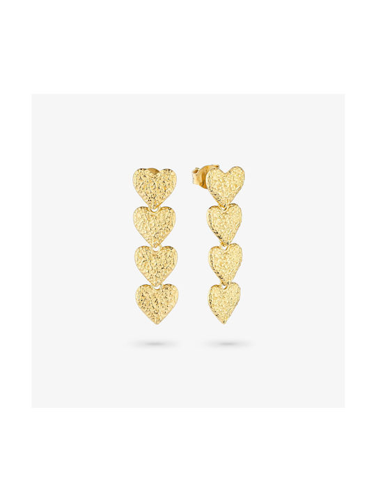 Radiant Earrings made of Steel Gold Plated