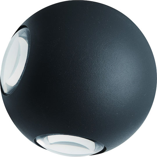 Avide AOLW12WLED-CAIRO Wall-Mounted Outdoor Lighting Lantern LED IP54 12W with Natural White Light 33.5x23x18cm