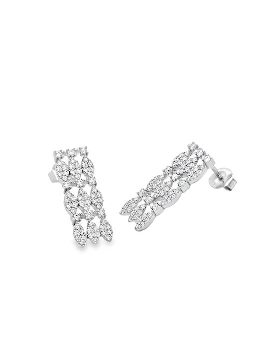 Xryseio Earrings made of Platinum with Stones