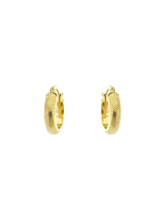 14 Kαράτια Earrings Hoops made of Gold 14K