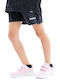 Kinder-Shorts/Bermudas Stoff Schwarz