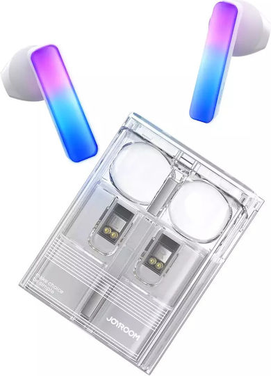 Joyroom JR-TC1 LED Lights Ohrstöpsel Bluetooth-Freisprecheinrichtung Kopfhörer mit Ladeetui Weiß