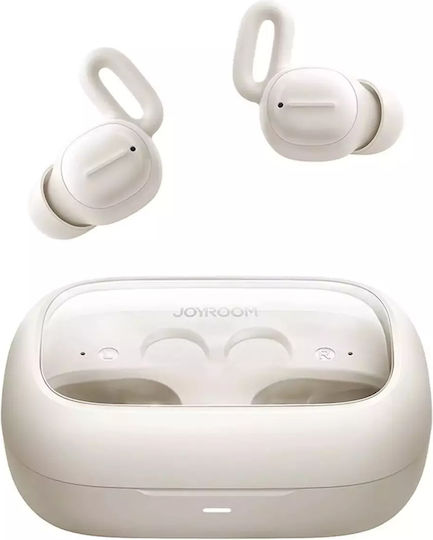 Joyroom JR-TS1 Sleep In-ear Bluetooth Handsfree Ακουστικά με Θήκη Φόρτισης Λευκά