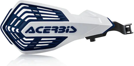 Acerbis Motorcycle Protective Hand Guards in White Colour