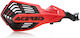 Acerbis Motorcycle Protective Hand Guards in Red Colour