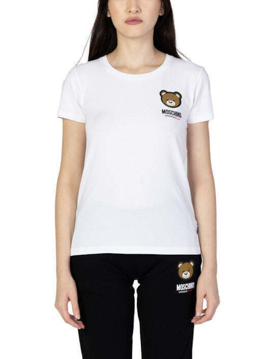 Moschino Damen T-shirt Weiß