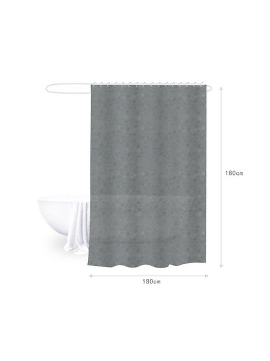ForHome Shower Curtain 180x180cm Grey
