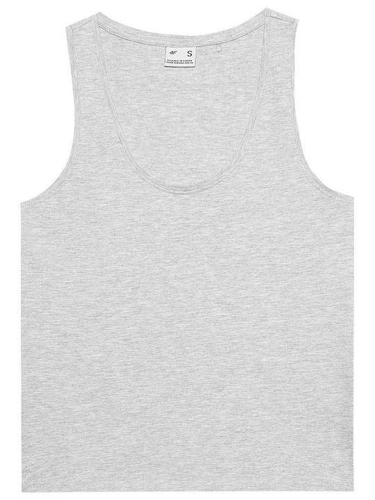 4F Women's Athletic Blouse Sleeveless Gray