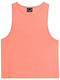 4F Women's Blouse Cotton Sleeveless Orange