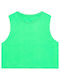 4F Women's Crop Top Cotton Sleeveless Green