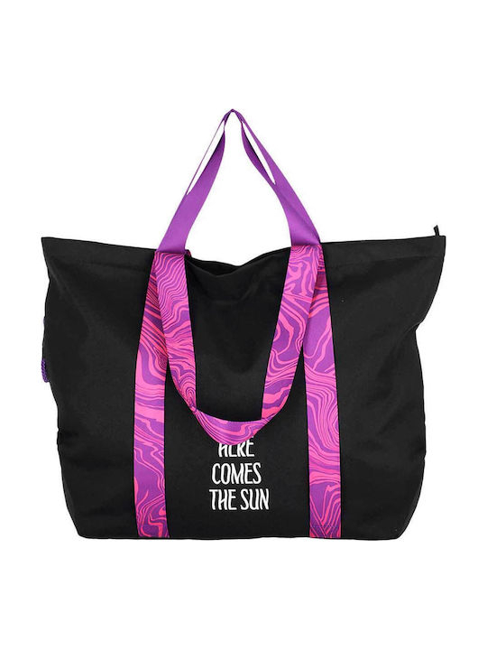 4F Damentasche Schultertasche Schwarz