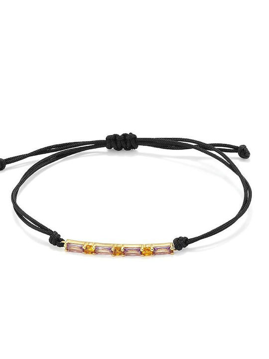 Radiant Γυναικείο Βραχιόλι από Κορδόνι 19cm
