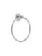 Gloria Grifo Single Wall-Mounted Bathroom Ring Silver