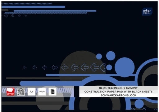 interDRUK Σημειωματάριο Α4 10 Φύλλων Μαύρο