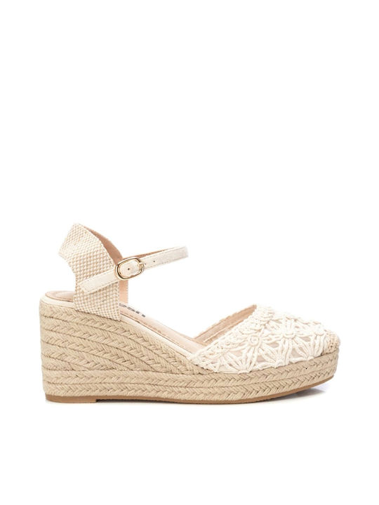 Refresh Damenplattformen im Espadrilles-Stil Beige