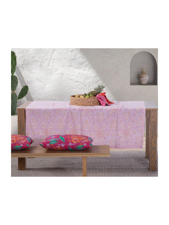 Nef-Nef Homeware Τραπεζομάντηλο Roman Fuchsia 140x140εκ.