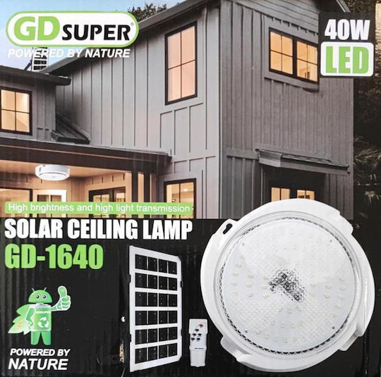 GDPLUS Suspendata Lampă Solară 40W cu Telecomandă
