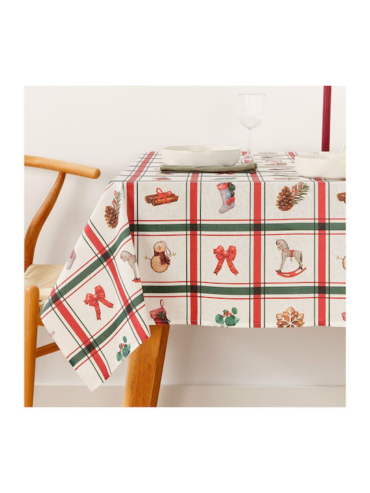 Mauré Christmas Tablecloth Fabric L250xW140cm 1pcs