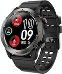 NX9 50mm Smartwatch with Heart Rate Monitor (Bl...