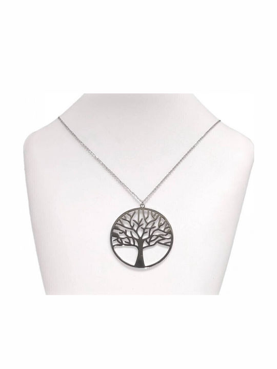 Karma Fashion Halskette Baum aus Stahl
