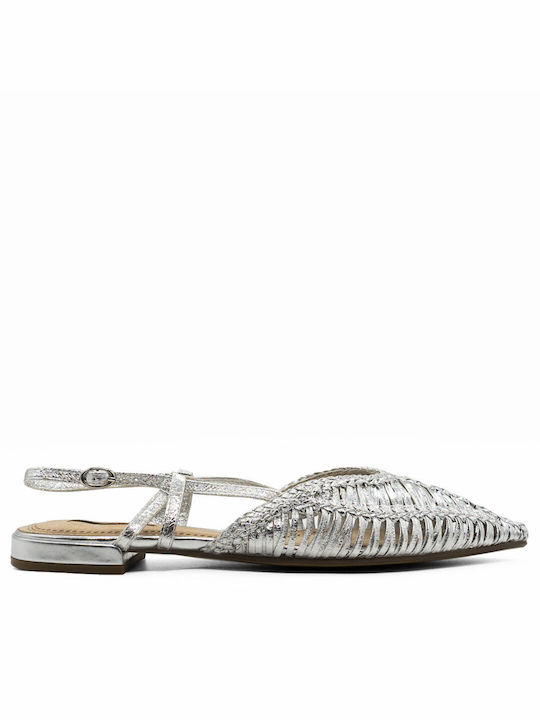 Corina Synthetic Leather Women's Sandals Silver