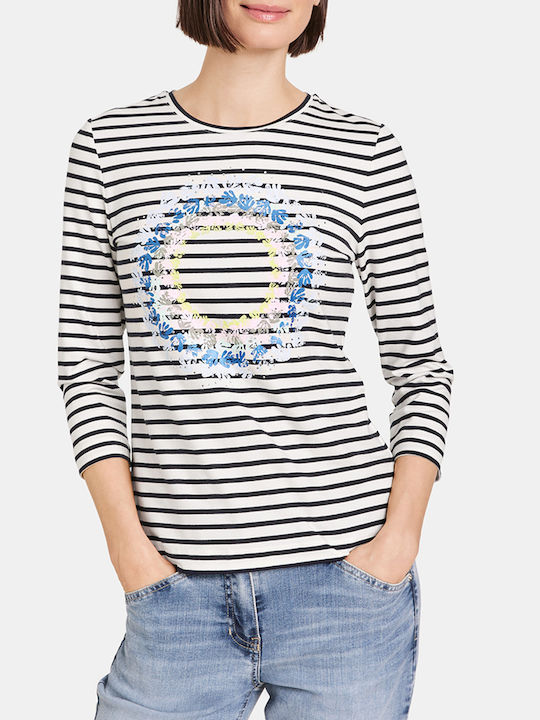 Gerry Weber Women's T-shirt Striped Blue