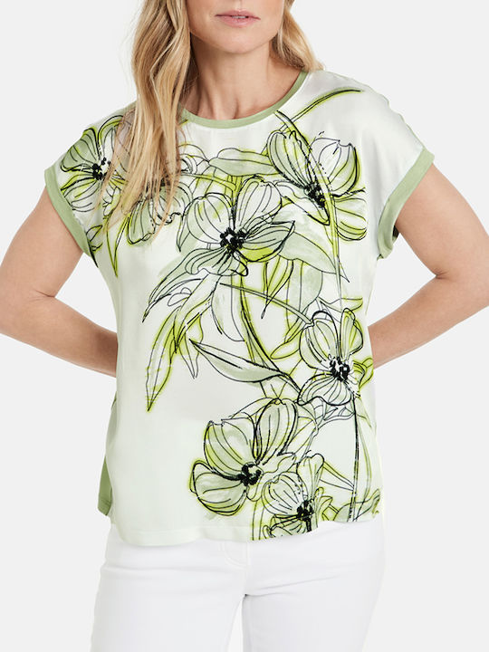 Gerry Weber Feminin Tricou Floral Verde