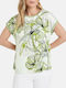 Gerry Weber Femeie Tricou Floral Verde