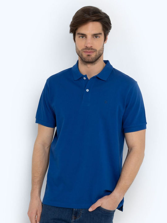 The Bostonians Polo T-shirt Μπλέ Ρουα