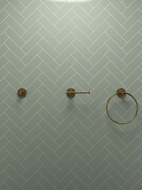 Verdi Brass An der Wand montiert Badezimmerregal Bronze