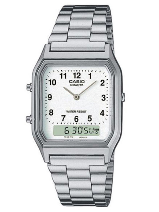 Casio Collection Ανδρικό Ρολόι Χρονογράφος Μπατ...