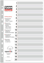 Typotrust Πλαστικά Διαχωριστικά για Έγγραφα A4 10τμχ