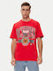 Shy Town T-shirt Κόκκινο