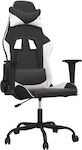 vidaXL 3143646 Gaming Chair with Adjustable Arms Black / White