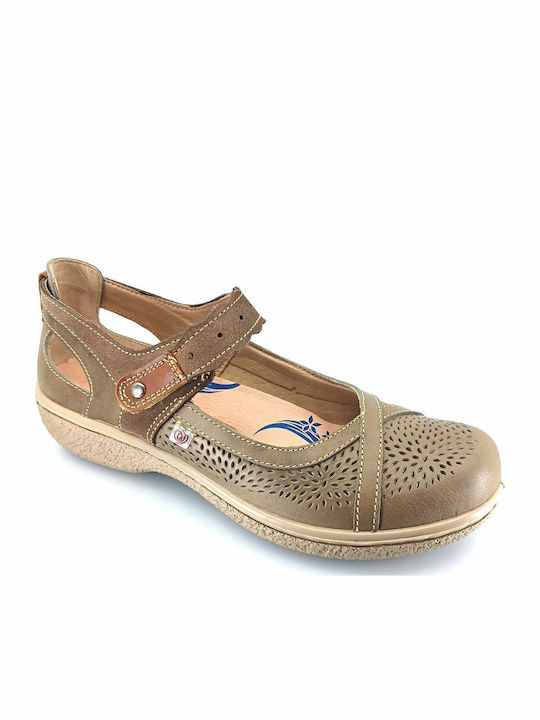 Anatomic Leather Ballerinas Brown