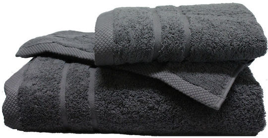 24home.gr Πετσέτα Σώματος 80x145εκ. Grey Βάρους 600gr/m²