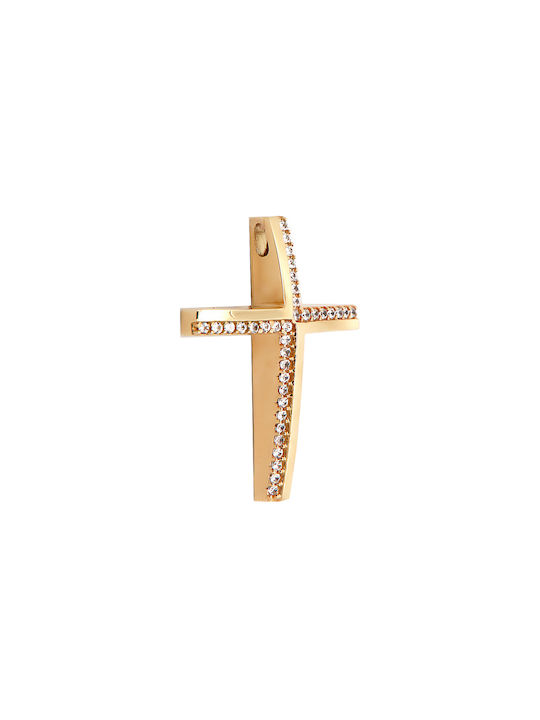 Daskalakis Damen Gold Kreuz 9K