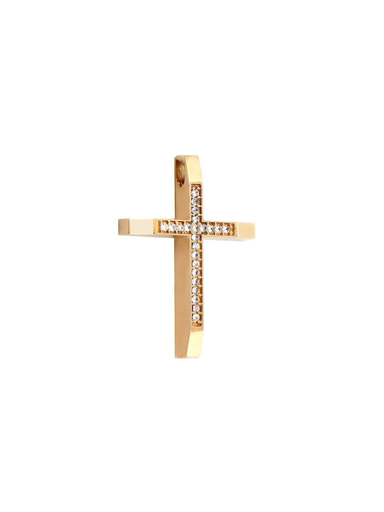 Daskalakis Women's Gold Cross 14K