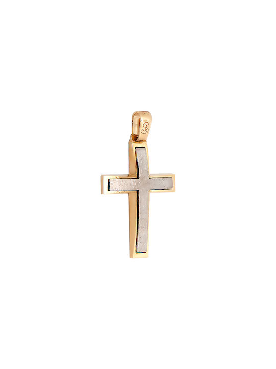 Daskalakis Herren Gold Kreuz 14K