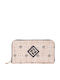 Large Women's Wallet Coins Beige