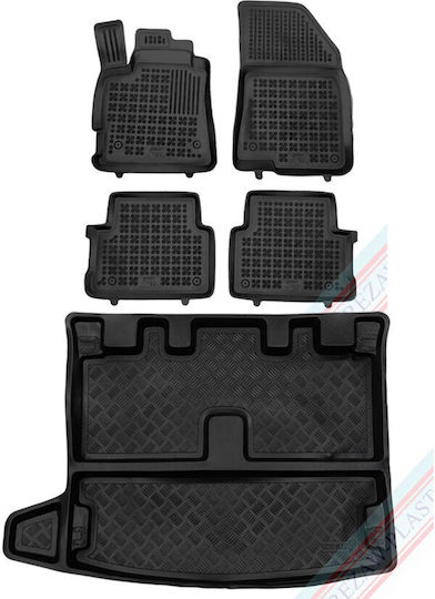 Rezaw Plast Satz Vorder- und Hintermatten 5Stück für Dacia Jogger Schwarz