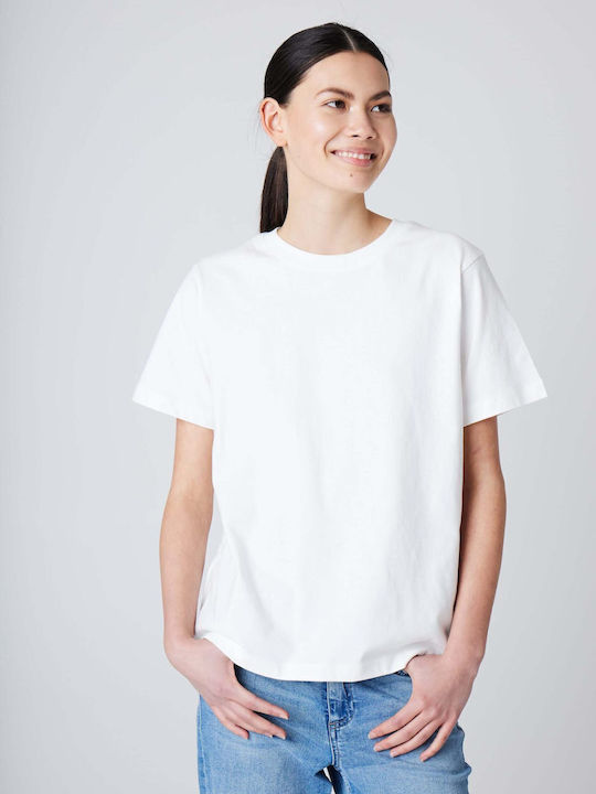 ICHI Γυναικείο T-shirt Λευκό