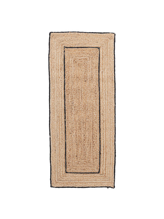 Bizzotto Ankit Rug Rectangular Natural Black