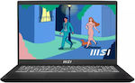 MSI Modern 15 B12MO 15.6" FHD (i5-1235U/16GB/512GB SSD/W11 Acasă) (Tastatură GR)