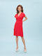 Passager Midi Dress Red