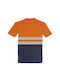Kids Moda Arbeits-T-Shirt Orange mit reflektierenden Bändern
