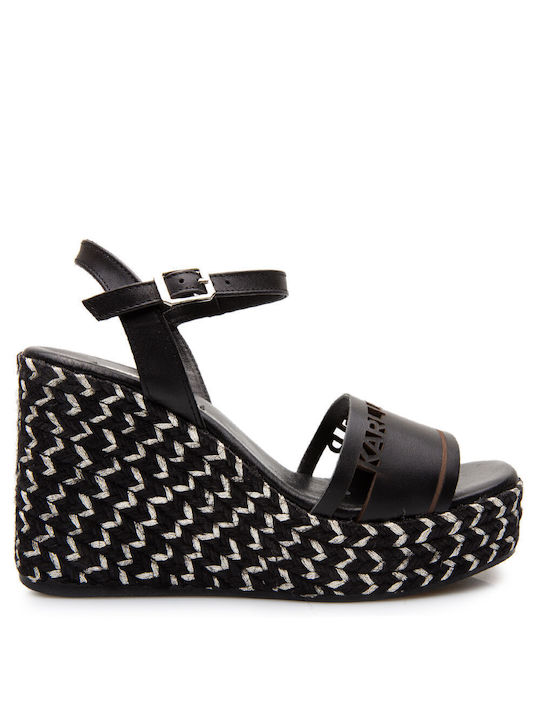 Karl Lagerfeld Platforme dama Negre