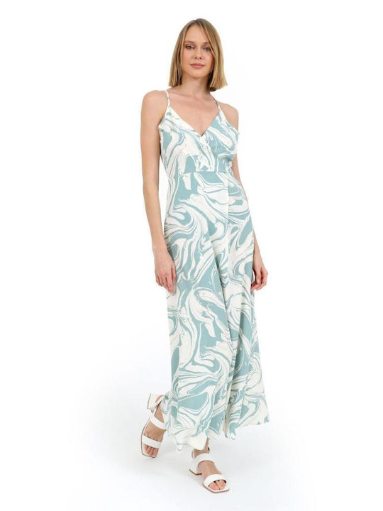 Doca Maxi Dress with Slit Green