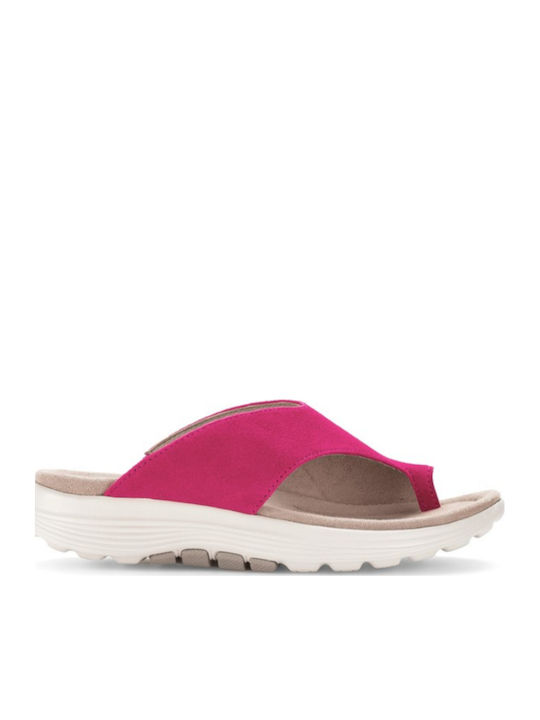 Gabor Leder Flache Sandalen für Damen Anatomisc...