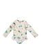 Filibabba Kinder Badeanzug Langarm-Einteiler Beige